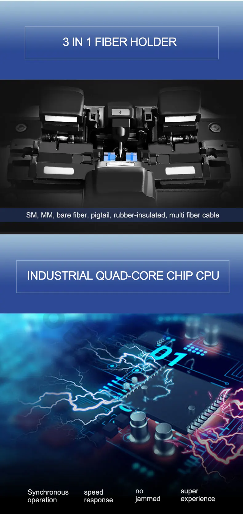 Six-motor Core Alignment Fusion Splicer optical Welding Machine English Version AI-7C