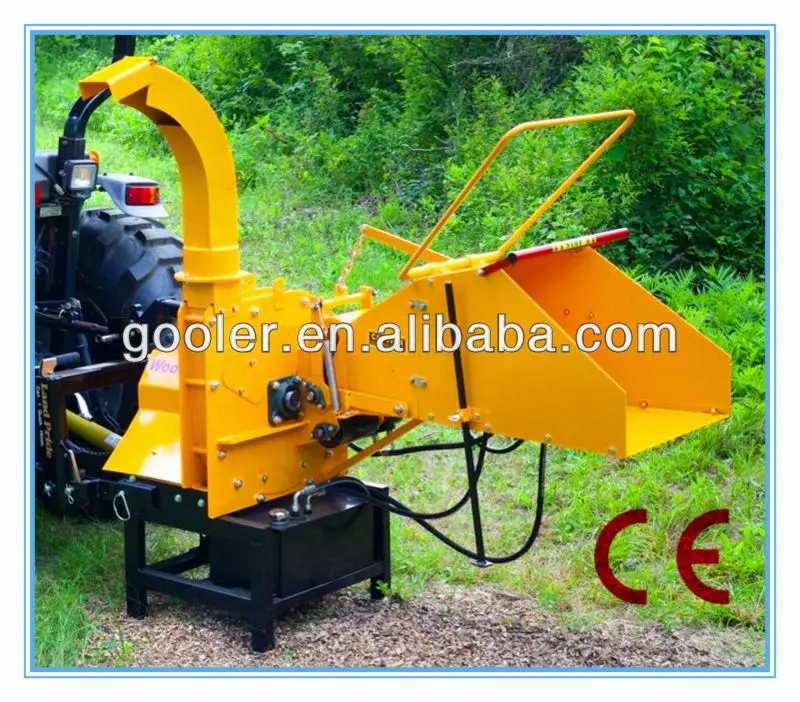 Wood Chipper TH8, two hydraulic self feeding rollers, tractor PTO