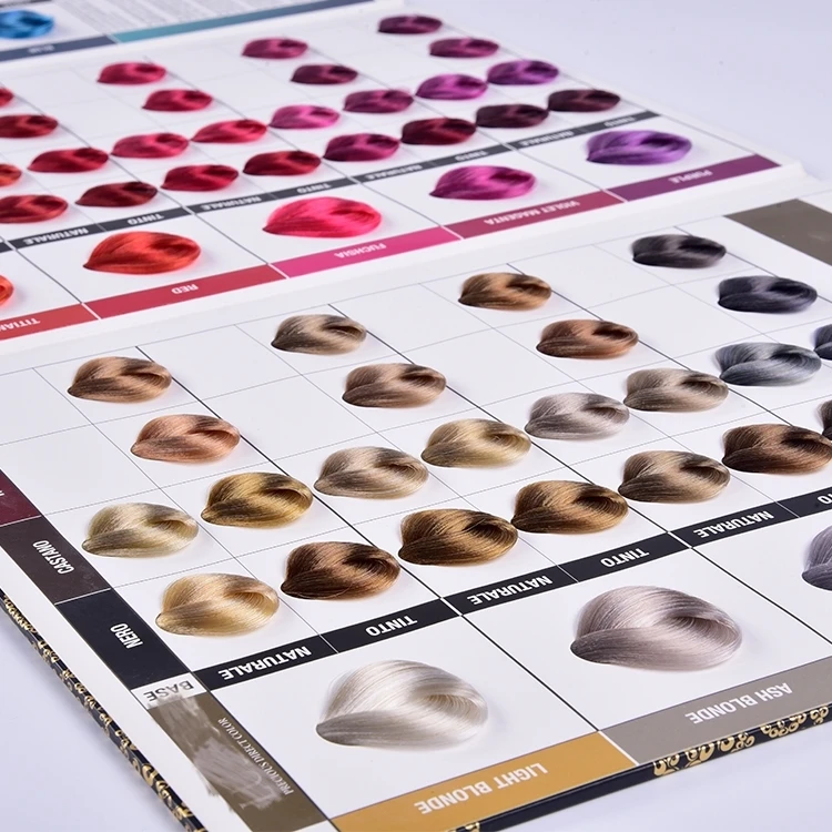 Salon Use Catalogue Swatch Book Cosmoprof Hair Color Chart Bremod Color ...