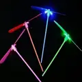 50pcs and 100pcs Flying Arrow Bamboo Dragonfly Category LED Light Grownups and Child toys Paty Funny