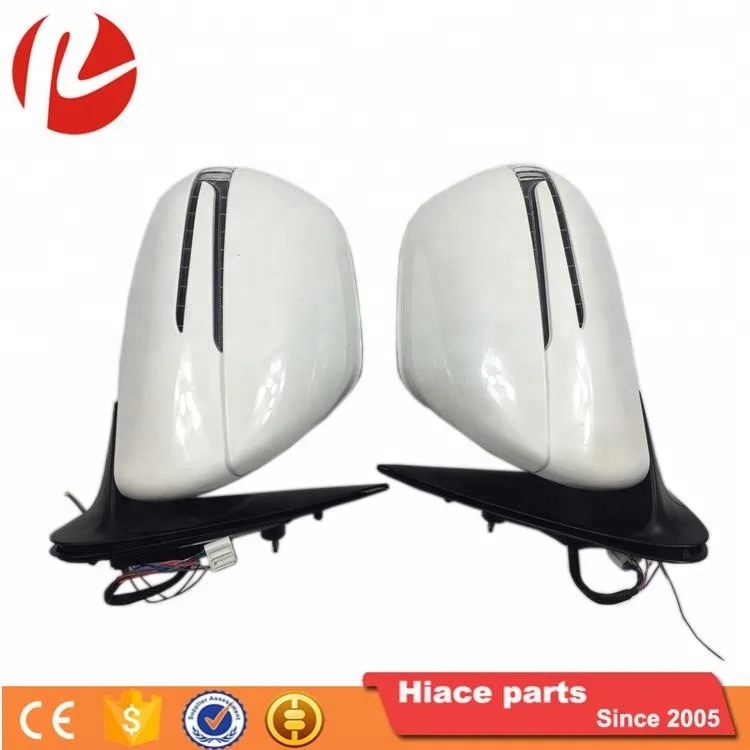 Car Door Electric Led Rear View Side Mirror Auto Folding Hiace Kdh200