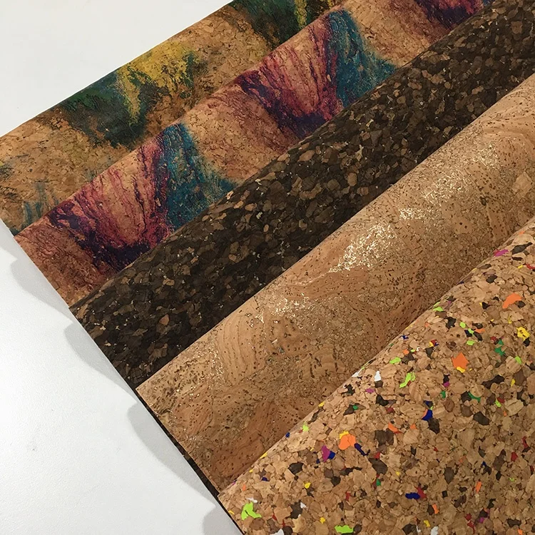 2019 Hot Printed Natural Cork Leather Fabric For Bag Buy Cork Fabric