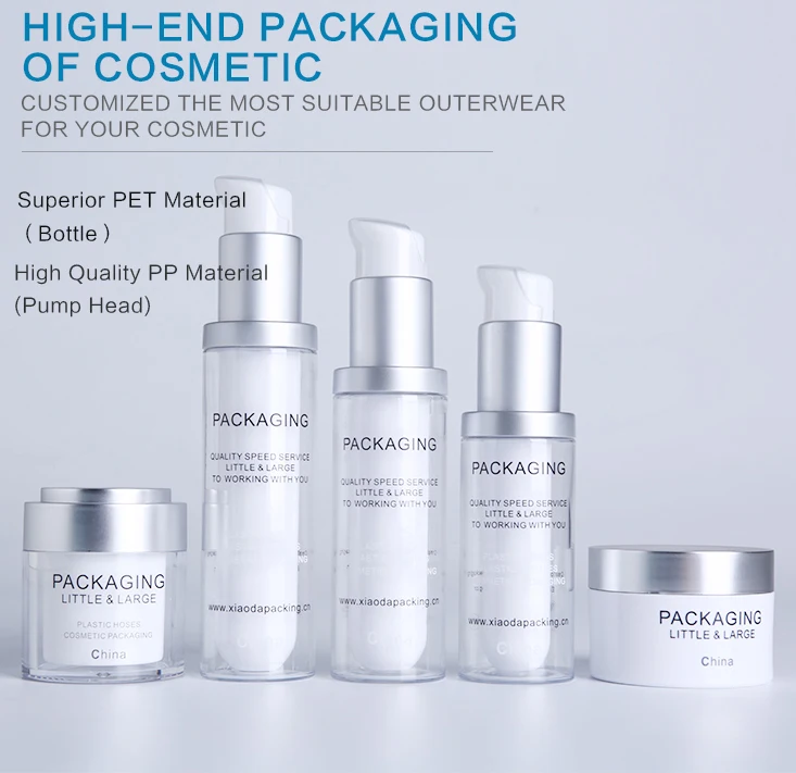 High Quality Double Wall Transparent Unique Skin Care Packaging