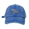 long brim baseball cap for sport, vintage distressed baseball caps