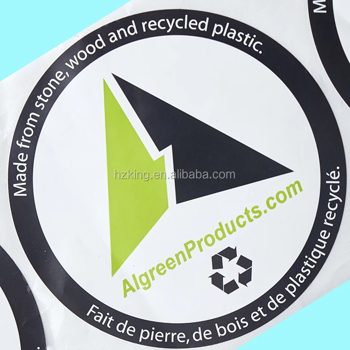 Custom Uv Resistant Gloss Printed Packaging Vinyl Self Adhesive Label