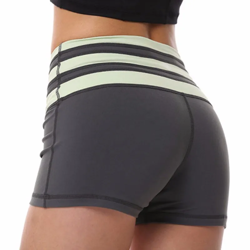 Seamless design Nylon and Spandex womens yoga high waist shorts, View ...