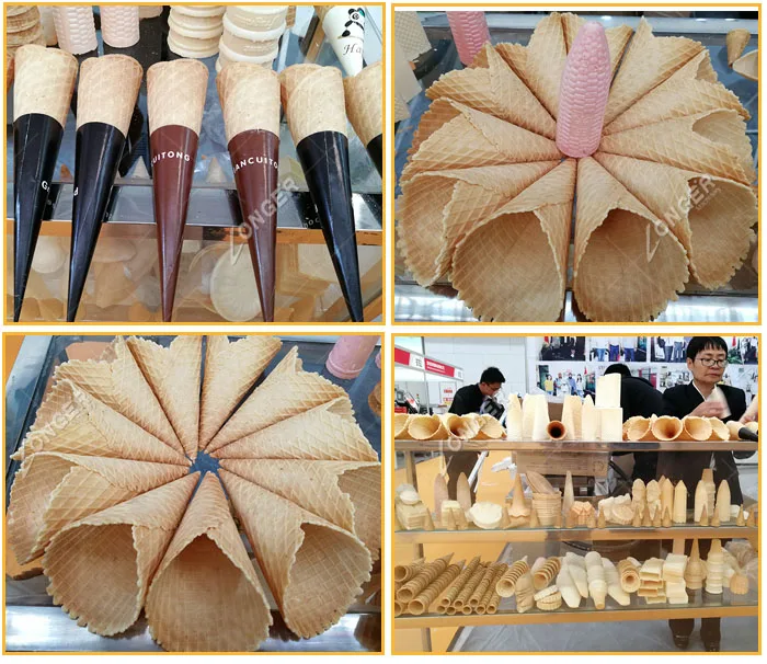Manufacturers Sale Fully Automatic Rolled Sugar Ice Cream Cone Making