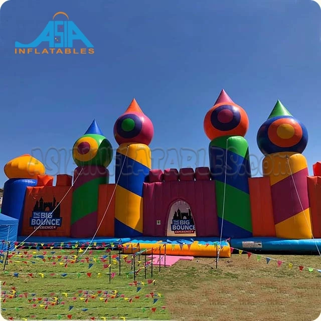 The World Largest Bounce House Race Park,Inflatable Village Kids