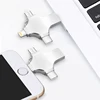 amazon for gift USB 2.0 Memory Functions in One U Flash Disk for iPhone/iPad/andr 4 in 1usb Flash Drive