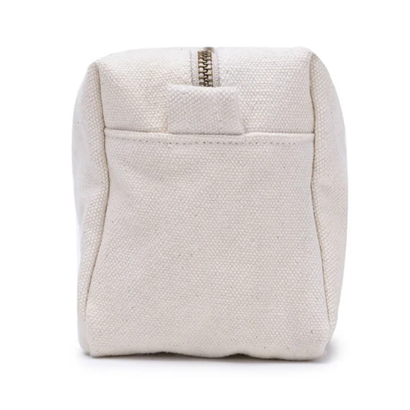 Blank Wholesale Canvas Cosmetic Bag,Cheap Plain Cotton Cosmetic Bags