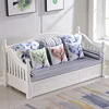 white foldable classic sleeper sofa with the drawer