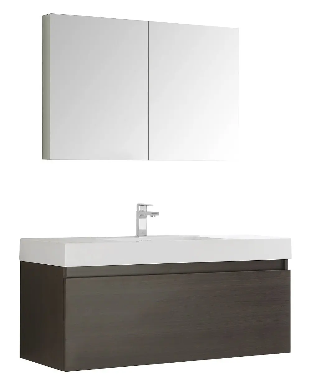 Buy 48quot Modern Solid Bamboo Bathroom Vanity Concord Nh