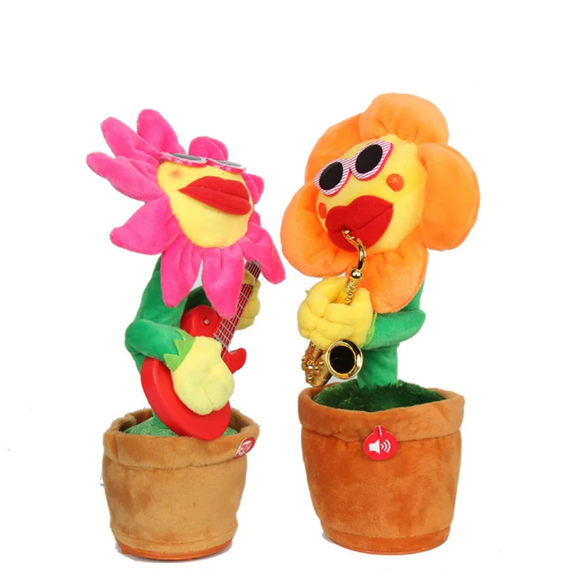Fleur Solaire Dansante Pour Voiture - Tournesol Qui Bouge Avec Énergie Solaire - Décoration Tableau De Bord
