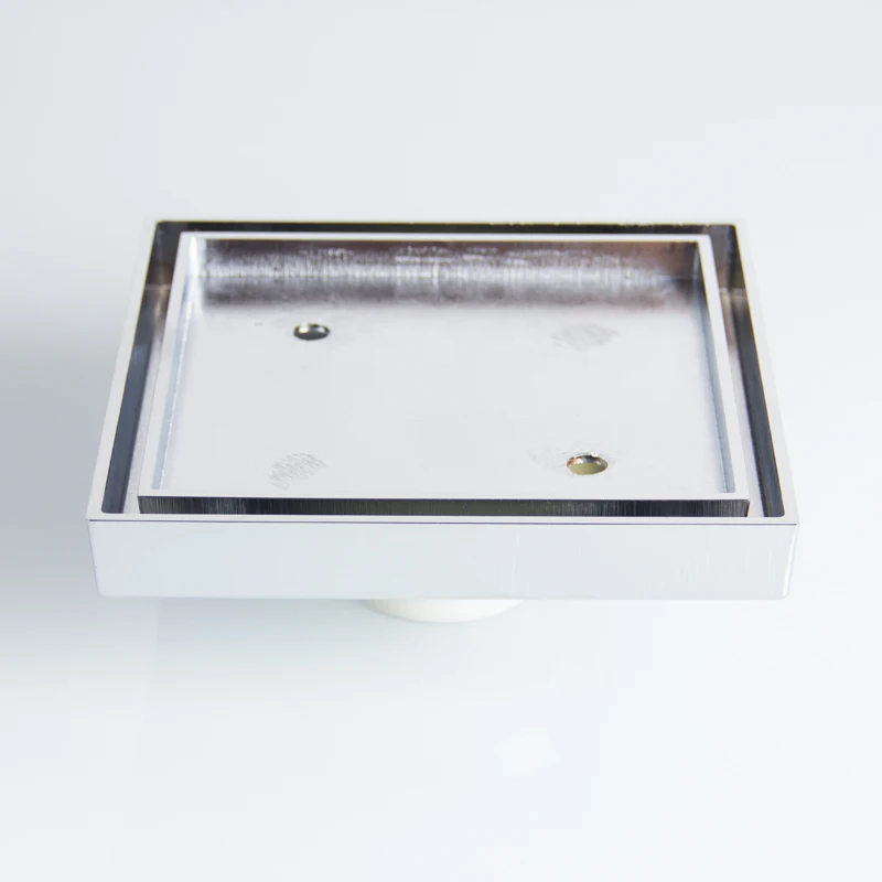 15x15 Cm Antiodor Design Concrete Tile Insert Core Floor Drain Brass