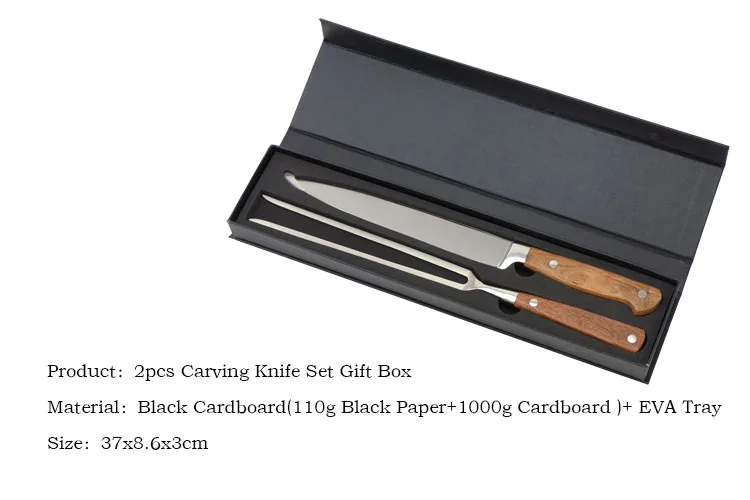 2Pcs Sharp Hard and Thick BBQ Carving Knife Set