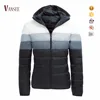 graduate color duck goose real feather down coat winter padded jacket