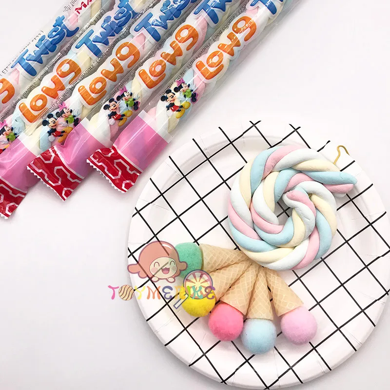 Halal Marshmallow Twisted Long Sweet Marshmallow Candy Buy Long