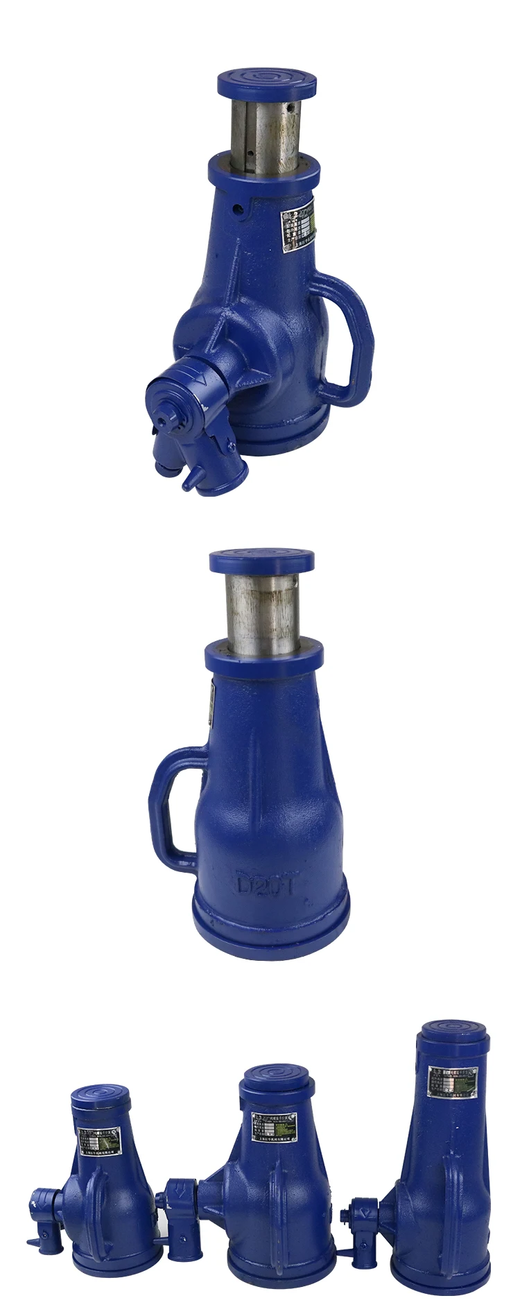 50ton lifting manual mechanical bottle screw spiral jack