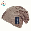 Knitting checked Beanie Hat For Men and Women Winter Warm Hats Knit Slouchy Thick soft buggy Cap
