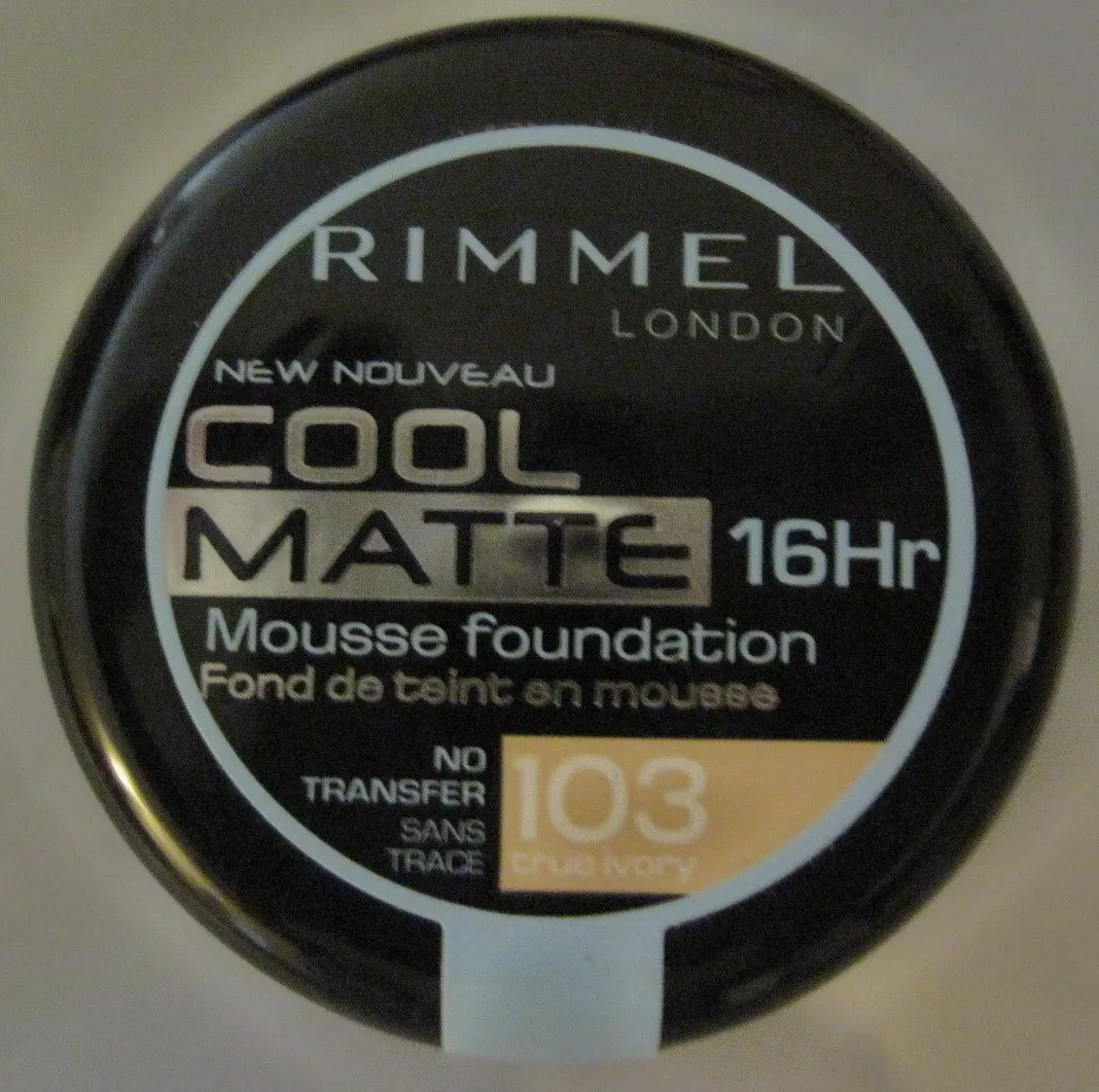 Rimmel Cool Matte 16 Hr Mousse Foundation True Ivory 103