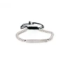 2019 silver 3mm stainless steel beads Knit adjustment bracelet