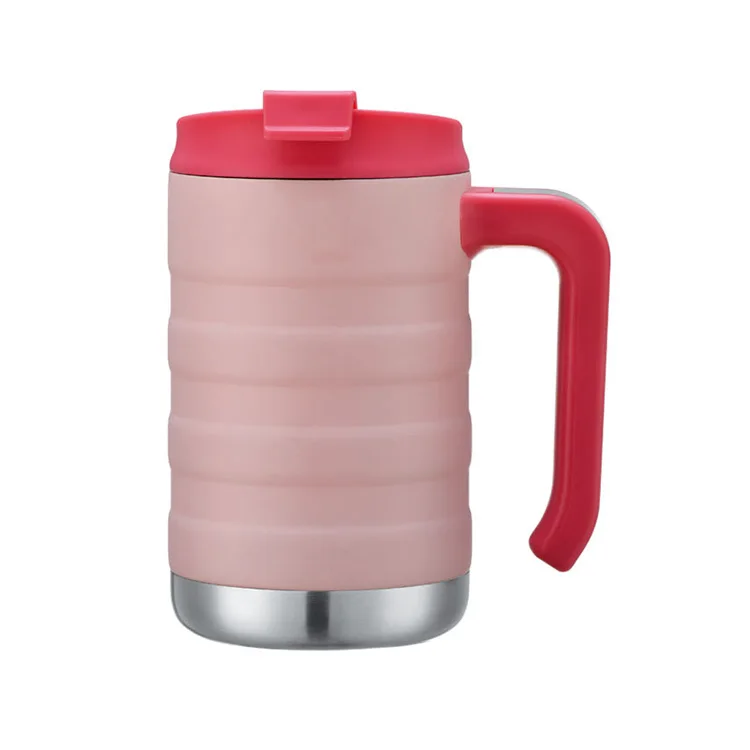 Nonspill Thermos Cup 500ml Double Stainless Steel Vacuum Flask Durable