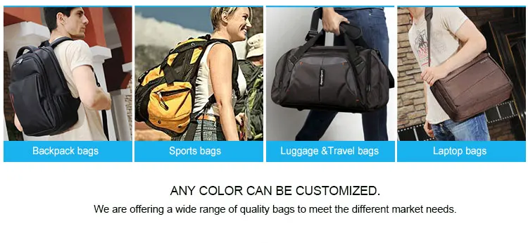 Customized travel duffel bag multi-functional travel storage bag