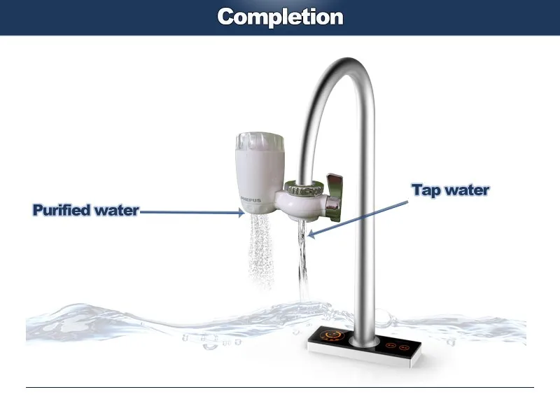 Japanese Type small mineral torneira montadas filtro de agua