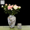 Chinese Wholesale Luxury Living Room Antique Decoration Flower Hand Painted Ceramic Vase For Home Decor
