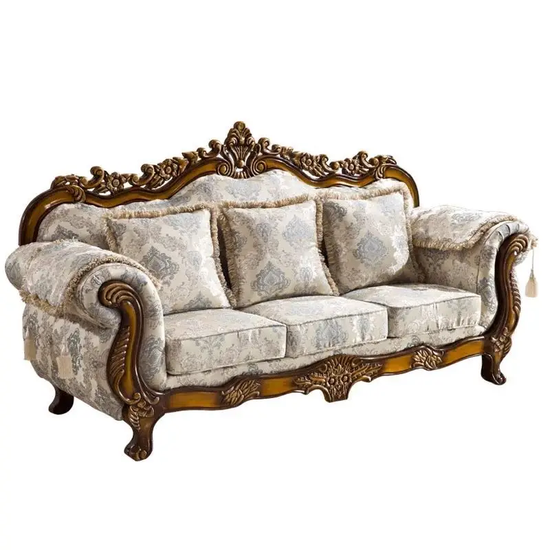 Bella Veneto Classic Luxury Floral Print Sofa Loveseat Set In