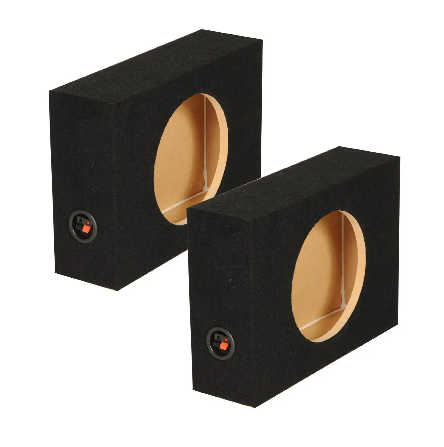 Bassworx 12 Inch Sealed Shallow Mount 12/" Subwoofer Single Enclosure SWS12