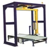 KENO-W107 in-Line Automatic Pallet Stretch Wrapping Machine with Top Sheet Dispenser and Conveyor
