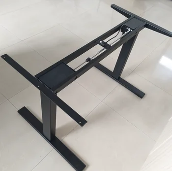 Single Motor Standing Height Adjustable Desks Stand Up Tables