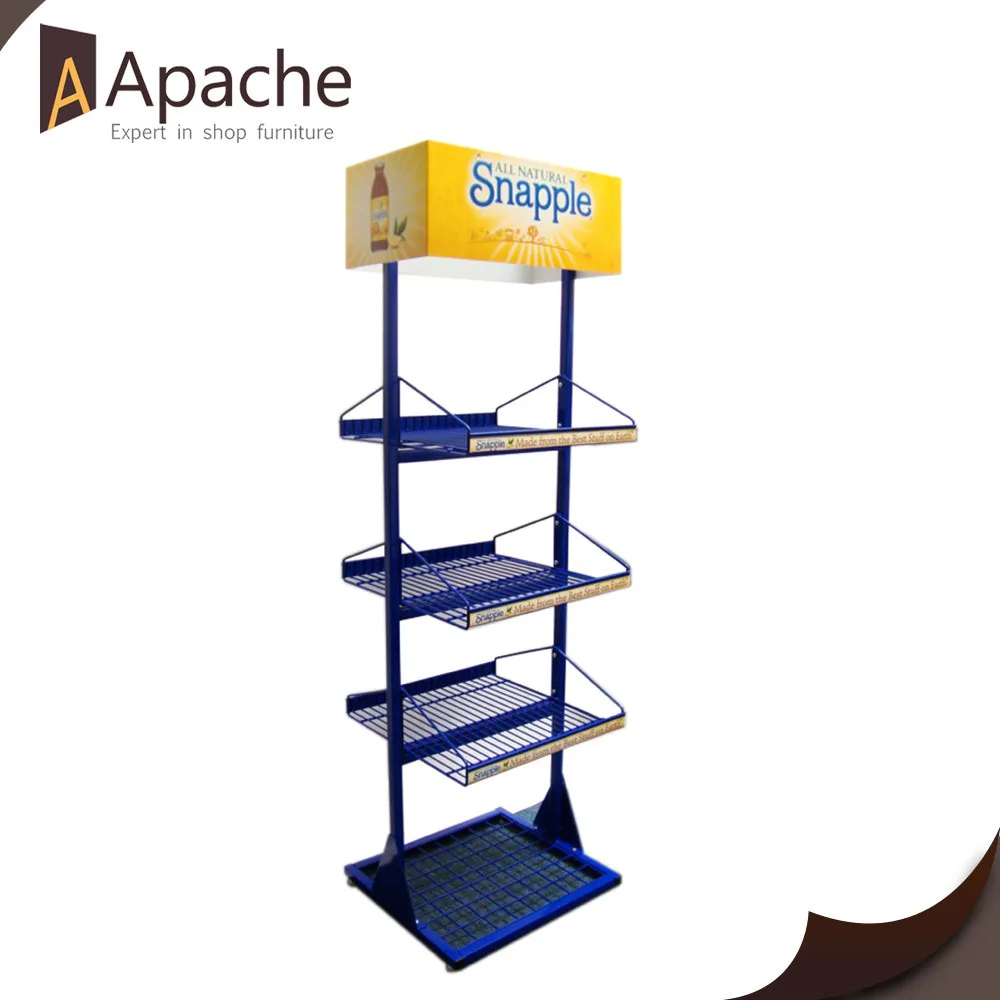 Metal Display Rack,Multilayer Metal Display Rack,Blue Metal Display
