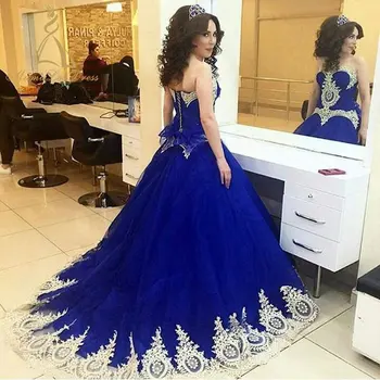 royal blue and purple wedding dress