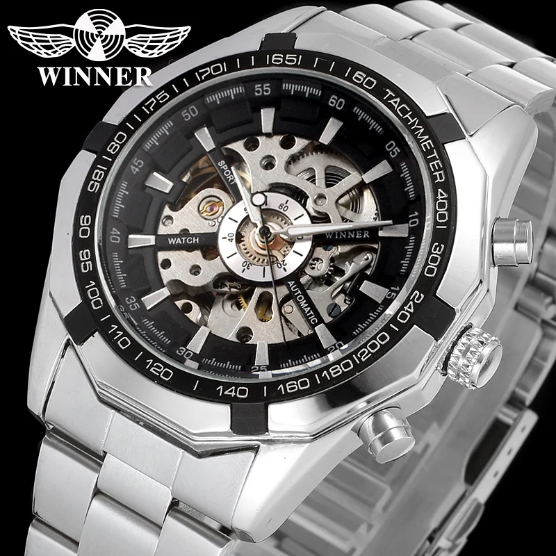 Winner Hot Sell Automatic Watch Mechanical T- Winner 8042 Stainless ...