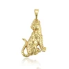 34448 xuping animal leopard pendant, 14k color leopard jewelry
