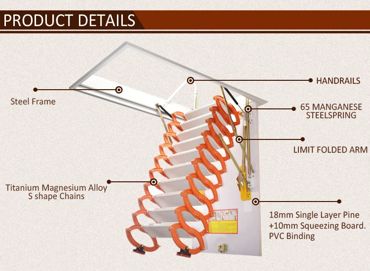Family Use Lightest Folding Telescopic Ladder