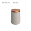 Copper light grey concrete development items cheap candle jars for hot sale