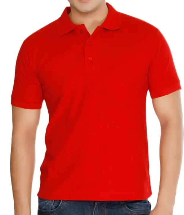 red polo shirt