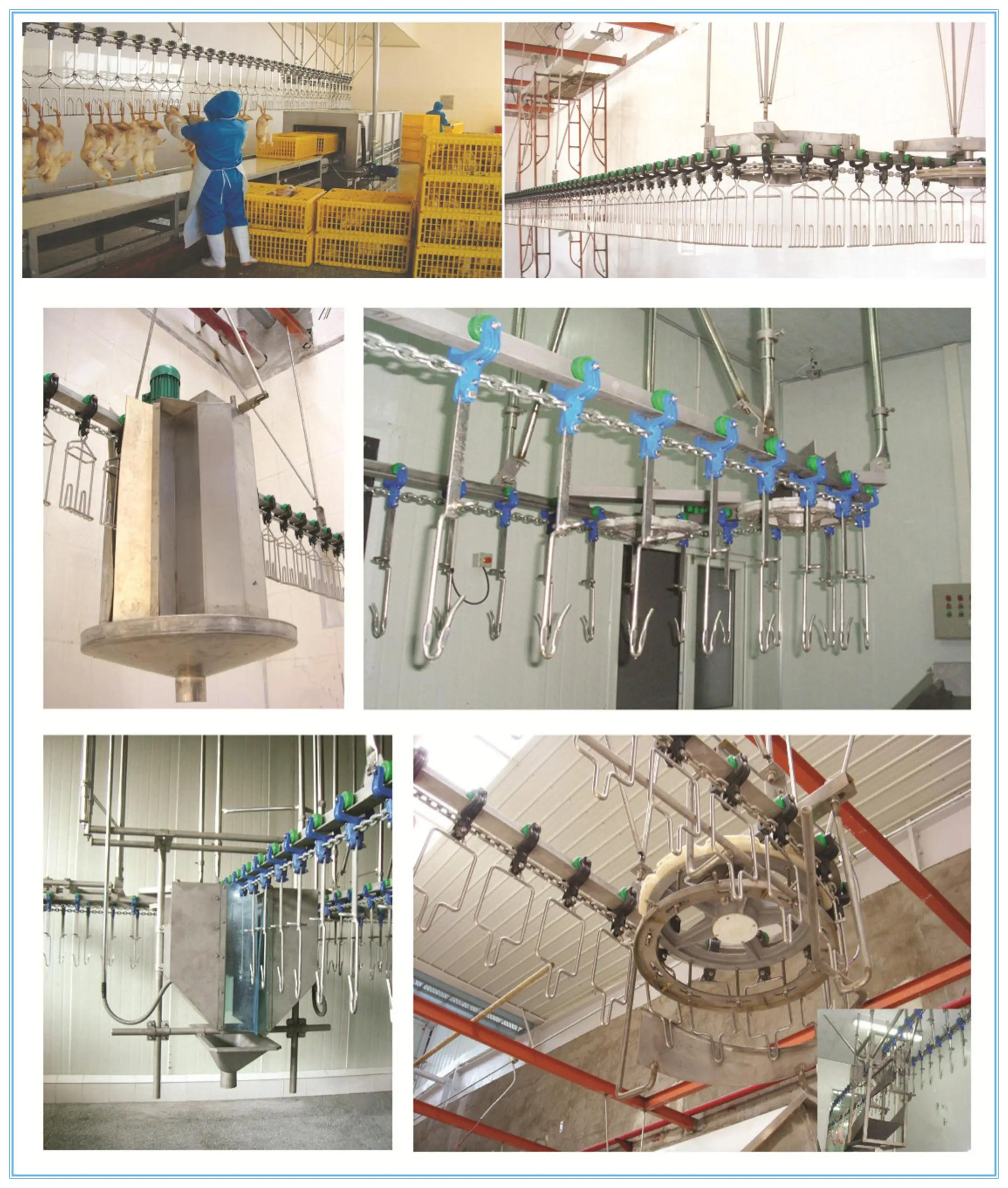 Poultry processing plant electric chicken stunner poultry slaughtering plant