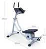 180 degree Rotatable gym fitness equipment waist exercise machine AB coaster with LCD pedometer display