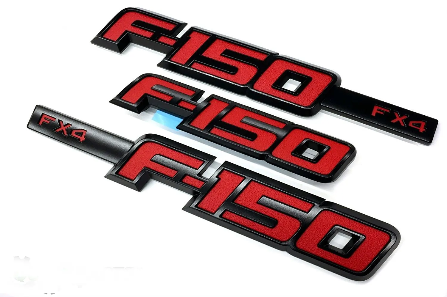 2009-2014 Ford F-150 FX4 Red Fender Tailgate Emblem 3 Piece Kit OEM NEW(Fit...