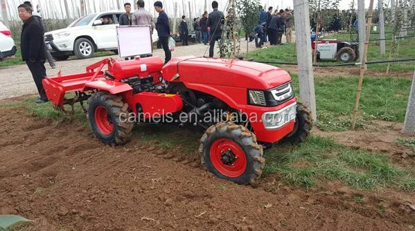 Hot Sale Garden Orchard Mini Tractor With Plow Rotary Plow Snow