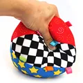 Colorful Ring Bell Ball Baby Toy Ball Educational Cotton Baby Hand Grasp Ball Cloth Music Sense