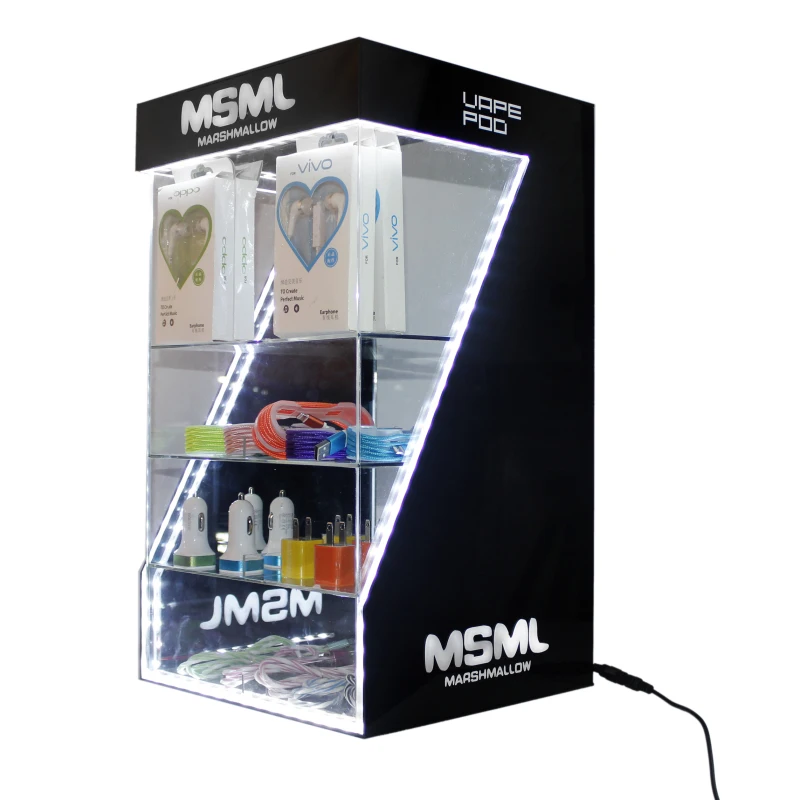 Retail Acrylic Countertop Cases For Sale Shop Led Display Tobacco