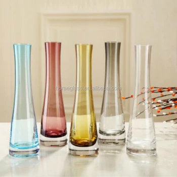 Fresh Clear Glass Vases Floral Glassvases Slant Colored Glass Vase