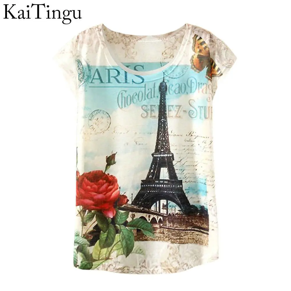 2015 New Fashion Vintage Spring Summer Harajuku T Shirt Women Clothing Tops Tshirt Print T shirt