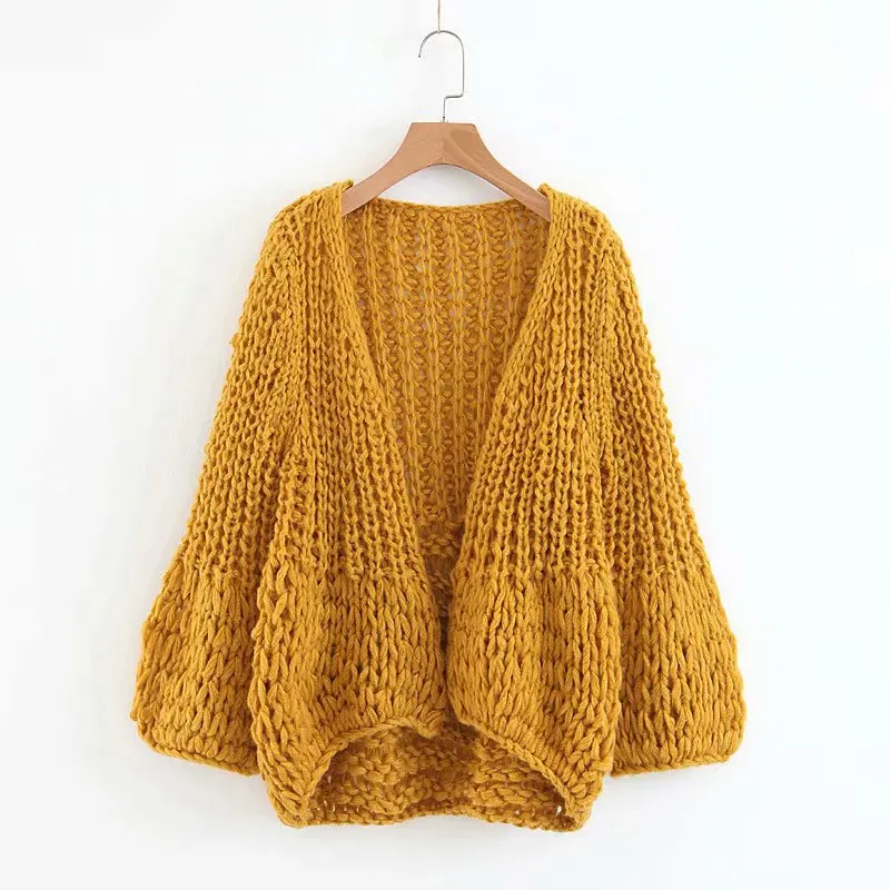 Women Knitwear Autumn Long Sleeve Hand Knit Sweater Designs For Girls ...