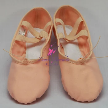 white canvas ballet shoes